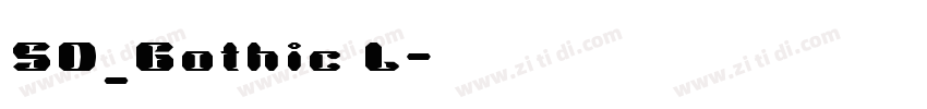SD_Gothic L字体转换